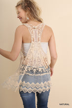 Load image into Gallery viewer, Sheer Lace Racerback Tank