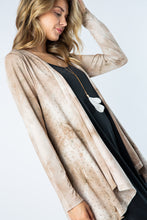 Load image into Gallery viewer, TIE DYE LONG SLEEVE CARDIGAN WITH STONES