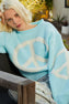 Load image into Gallery viewer, sweater with rolling edge, peace