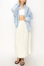 Load image into Gallery viewer, LINEN MIDI SKIRT