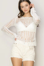 Load image into Gallery viewer, LIGHT WEIGHT OPEN STITCH KNIT TOP