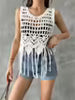 Cream Net Blouse