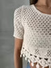 Raw Tasseled Raw Blouse