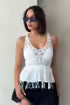 Load image into Gallery viewer, Blouse With Guipure Detailed Strap Black |