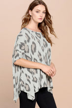 Load image into Gallery viewer, Sharkbite Hem Leopard Printed Tunic Top
