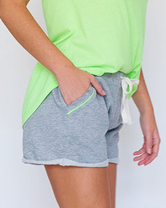 French Terry Short Heather Grey