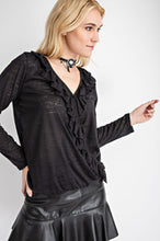 Load image into Gallery viewer, Long Sleeve Top with Ruffles