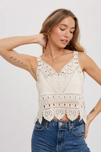 Load image into Gallery viewer, CROCHET LACE TANK