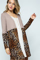 Load image into Gallery viewer, LONG SLEEVE ANIMAL PRINT CARDIGAN