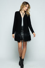 Load image into Gallery viewer, LONG SLEEVE CARDIGAN WITH LACE POINT