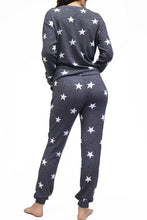 Load image into Gallery viewer, lounge wear set charcoal gray  with star
