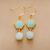 Load image into Gallery viewer, Women Earrings Faceted Amazonite Dangle Earrings Classic