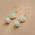 Women Earrings Faceted Amazonite Dangle Earrings Classic
