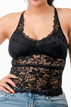 Load image into Gallery viewer, FLORAL LACE TANK TOP BRALETTE